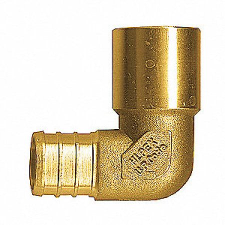 AMERICAN IMAGINATIONS 1 in. x 1 in. Lead Free Brass Pex 90 Elbow AI-35152